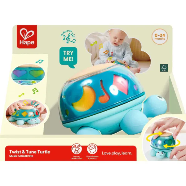 Hape Twist & Tune Musikalsk Skilpadde