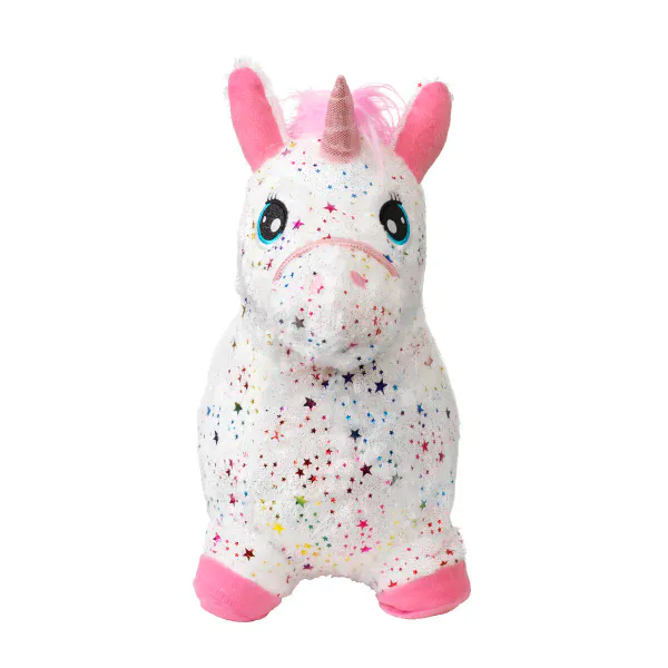 KREA Hoppe- og Sprett Enhjørning med Rosa Manke