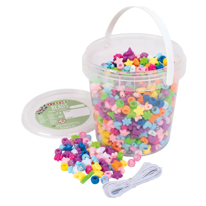 Hovedbilde Ponyperler i ulike former og farger – 1200 ...