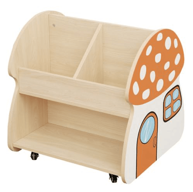 Hovedbilde Mobil bokhylle Sopp med hjul – 6 rom