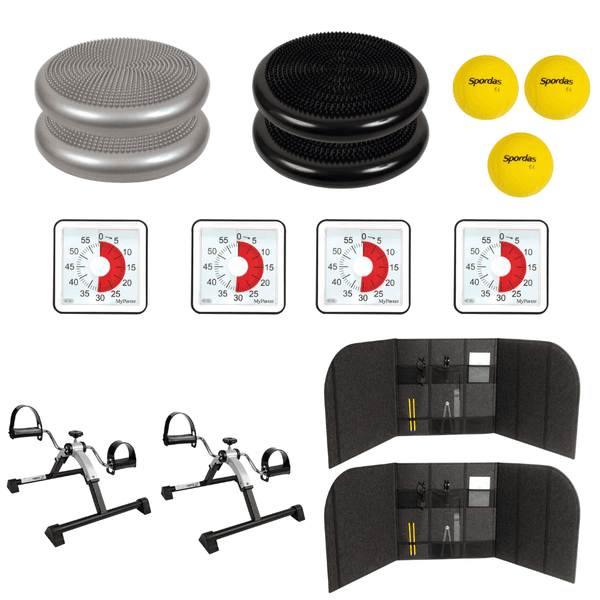 Konsentrasjonspakke – aktiv sitting, skjerming og fokusverktøy