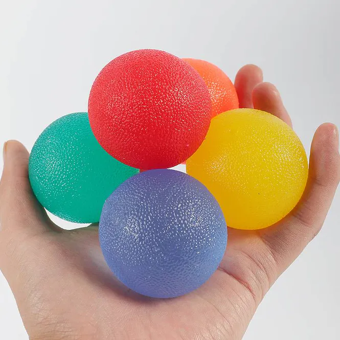 Hovedbilde Terapiballer for håndstyrke – Sett med 5