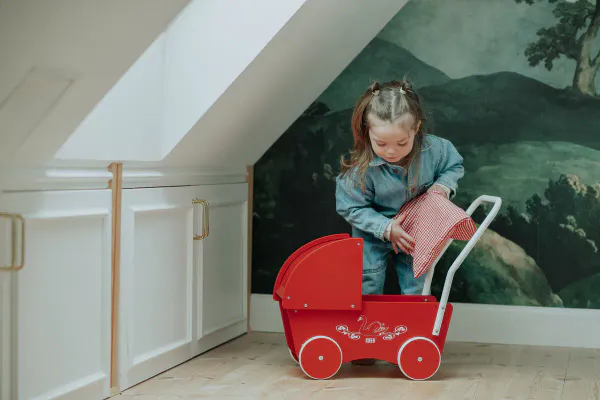 KREA Dukkevogn – Rød