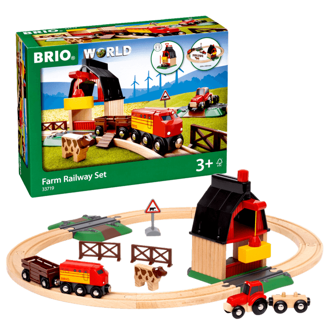 Hovedbilde BRIO® World Togbane Bondegård - 20 deler