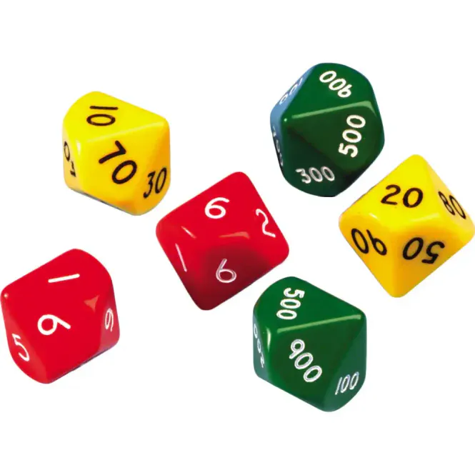 Hovedbilde Jumbo terninger for plassverdi – Sett med 6