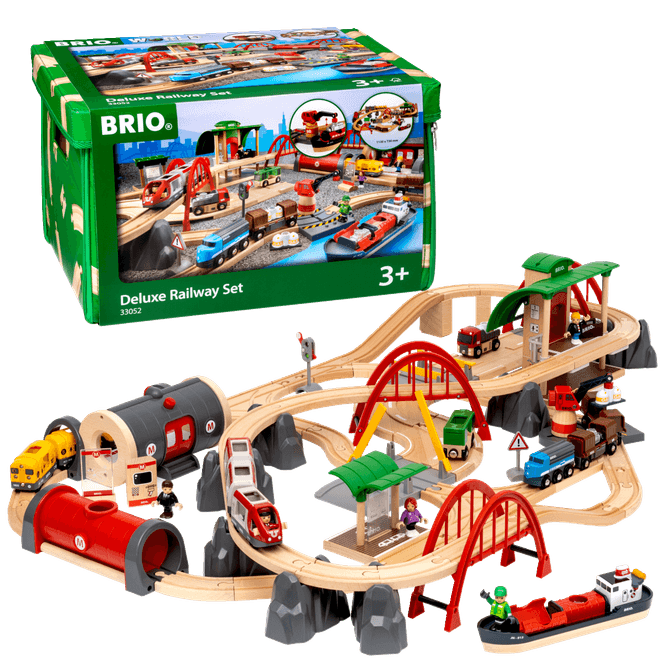 Hovedbilde BRIO®World Togbane luksussett i boks, 87 deler