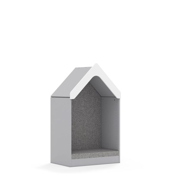 Polstret lekehus med tak – 70 × 50 × 124 cm